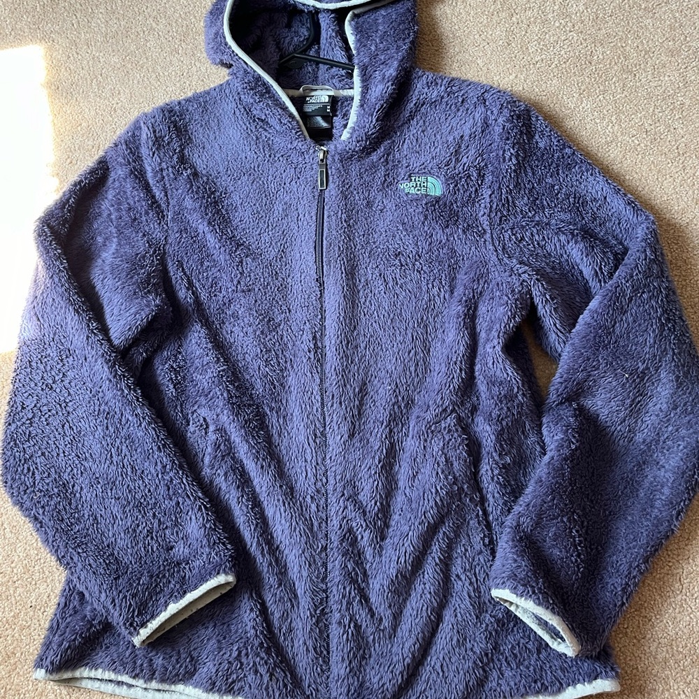 North Face purple fuzzy jacket!